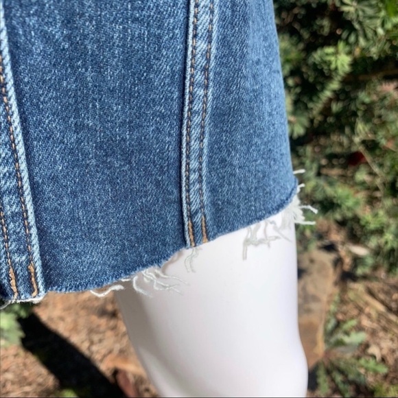 NWT Hudson Button Down Tie Waist Grommet Detail Denim Dress - Picture 12 of 15